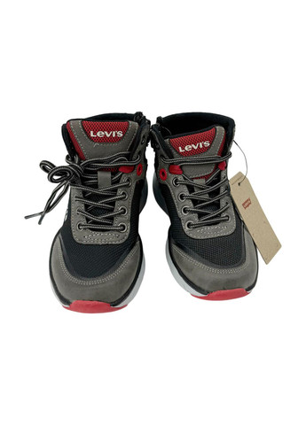 Серые кроссовки levis, арт. parry 0052s, черно-серые. Levi's