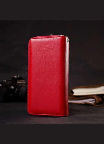 Яркий женский кошелек-клатч с двумя отделениями на молниях 18,5х9,5х4 см 19430 st leather (329198069)