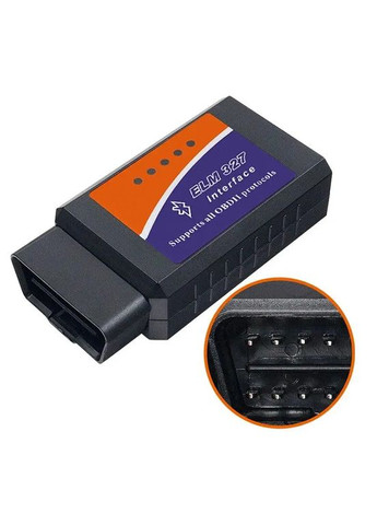 Автосканер 327 адаптер для диагностики авто Bluetooth ELM327 v2.1 OBDII (OBD2) ELM (300523803)