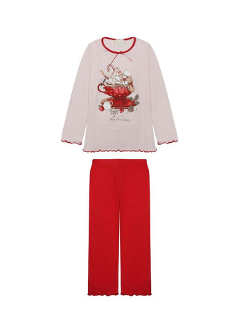 Красная пижама luxury, ст. 35471, marshmallow, 3 года, 98 см Story Loris