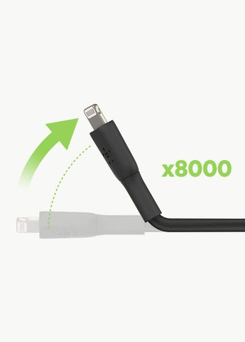 Кабель USB-A > Lightning заряджання/синхронізації 1м, 12Вт, PVC, чорний Belkin (330028481)