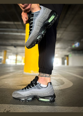 Сірі всесезон кросівки чоловічі air max 95 vapor green gray | аір макс 95 сірі No Brand