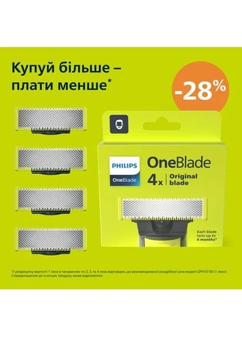 Змінне лезо для тримера OneBlade QP240/50 Philips (378618615)