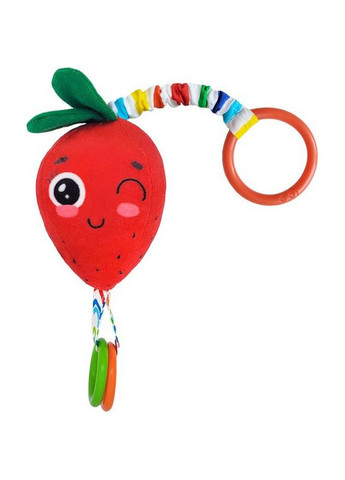 Погремушка-подвеска с прорезывателем "Клубника" МС 110604-18 Macik (300387851)