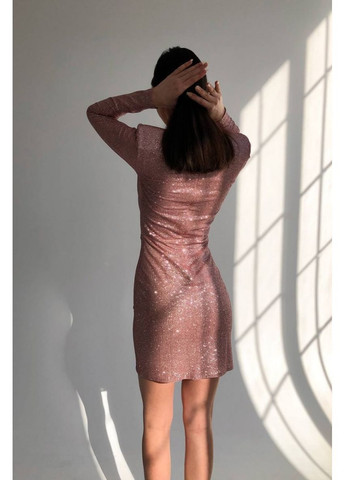 Золотий коктейльна плаття WINN однотонна