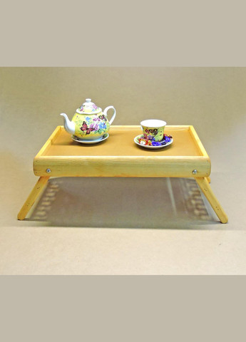 Столик-піднос для сніданку з дерева Юта каррі (СТП-001303) No Brand (327866986)