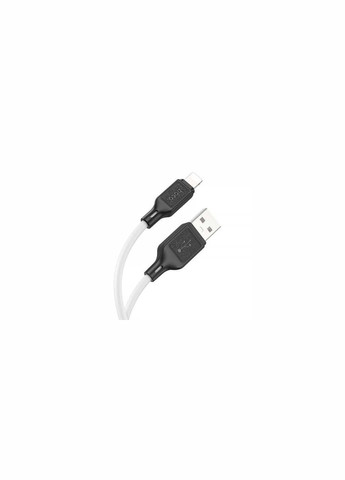 Кабель X90 гумовий USB — Lightning 100 см білий Hoco (279826968)