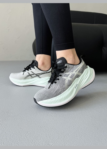 Кроссовки женские Asics Superblast Grey Blue | Асикс Супербласт серые No Brand серые демисезоны (341551518)