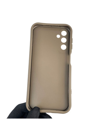 Чохол силіконовий Soft Touch з 3D принтом Майнкрафт для Galaxy A14 4G (SM-A145F) коричневий (Повний захист камери) Samsung (373424580)