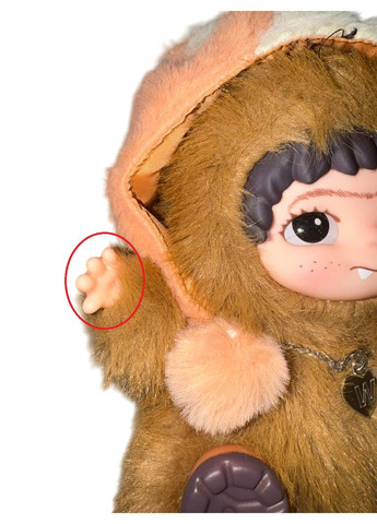 Уцінка м'яка іграшка брелок підвіска Вакуку Wakuku 16 см коричнева No Brand (356506586)