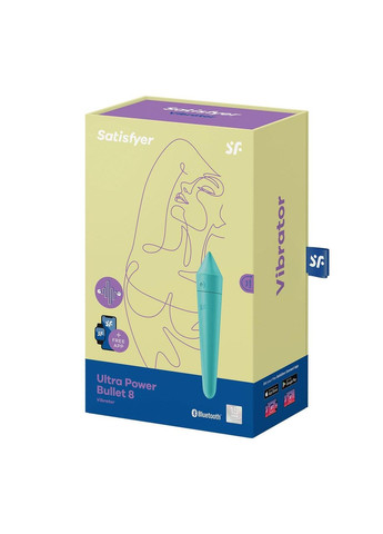 Вібратор для клітора Ultra Power Bullet 8 Turquoise SO5437 Satisfyer (303905348)