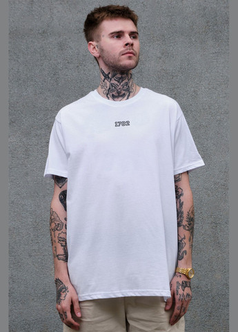 Біла чоловіча оверсайз футболка з принтом choppers white Without