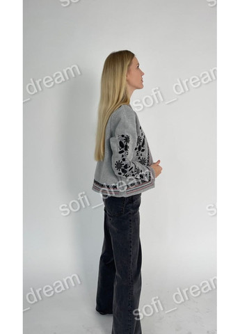 Серый женский женский пиджак с вышивкой ESQ -