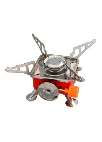 Плита газова туристична Kovar K 202 похідна міні плитка для кемпінгу з п'єзопідпалом портативна газова пічка Червона No Brand (315517349)