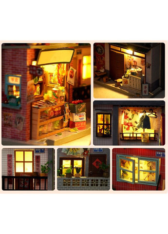 Бук Нук Старинный переулок Book Nook Time Old Alley книжный уголок DIY TC-26 + купол No Brand (362452751)