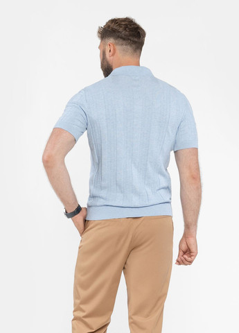 Голубой футболка-поло мужское голубое для мужчин Arber