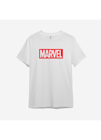 Біла футболка з принтом "marvel" (0010478903293) з коротким рукавом ТiШОТКА
