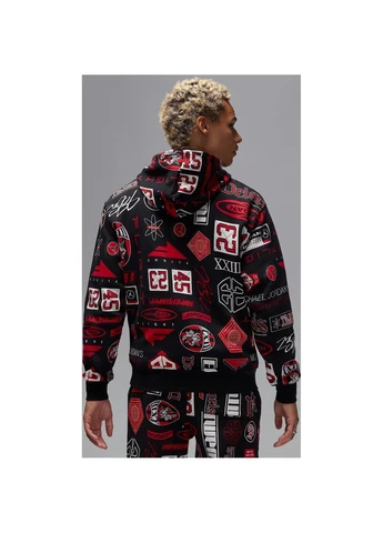 Худі чорне HM7254-010 Nike JORDAN ESSENTIALS PRINTED FLEECE (397839960)