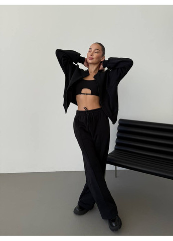 Теплый женский костюм с манжетами. No Brand (362588364)