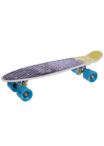 Скейтборд пластиковый 22in с рисунком СОВА (колесо-PU d-6см, р-р деки 55х14, 5см, ) (HB-13-1) Penny (361436438)
