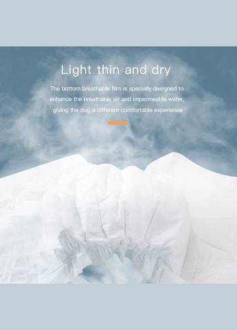 Подгузники одноразовые для собак-сук (FEMALE), M вес 5-8 кг, обхват 30-50 см, 11, 14 шт Dono (278411836)