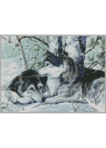 Алмазная мозаика Волки на снегу 40х50 см SP012 ColorArt (285719820)