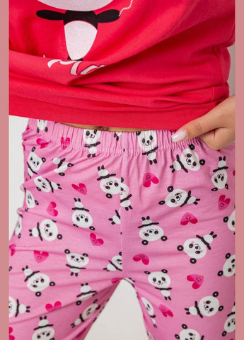 Рожева всесезон піжама жіноча з принтом,, 243r15888 Polkan