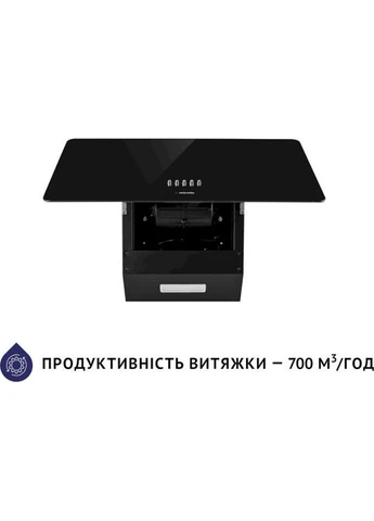 Вытяжка HDN 6224 BL 700 LED blak MINOLA (339086107)
