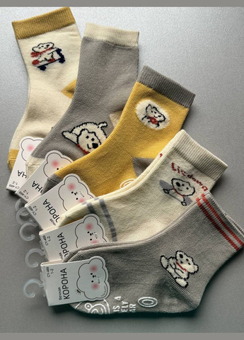 5 пар демисезонні шкарпетки з тормозами Корона (322421684)