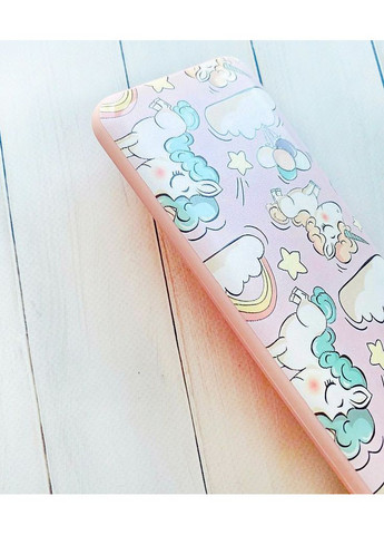 Матовий чохол з рожевими боками на Xiaomi Redmi 14C/Poco C75 Єдинороги (принт 106) Creative (355396995)