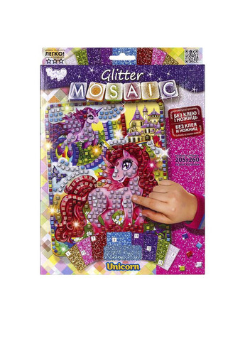 Набір для творчості "Блискуча мозаїка" колір різнокольоровий ЦБ-00207615 Danko Toys (314800358)