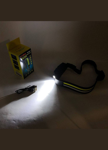 LED Ліхтар налобний BL-W689-LM+2COB (white+red) датчик руху, Ліхтарик на голову із зарядкою Bailong (369562018)