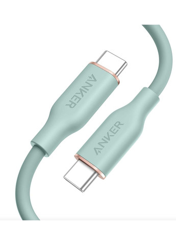 Кабель USB Type-C 643 PowerLine III USB-C to USB-C 100W Flow Silicone 1.8m Green (A8553661) Anker (315140675)