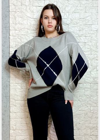 Сірий зимовий светр джемпер Lazy Girl