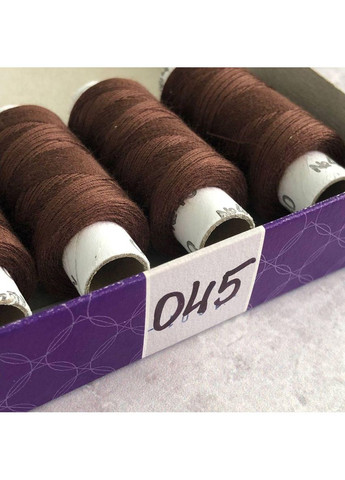 045 Нитки в котушках, для шиття 100% поліестер 40/2 (боб 200м) Plus-plus (354799317)