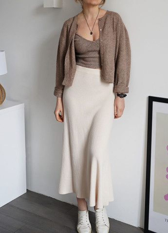 Трикотажна спідниця міді Mango (323165889)