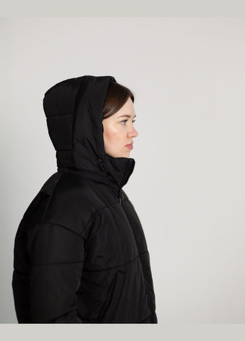 Чорна куртка чорна пуховик жіноча стьобана оверсайз весняна зимова nadiupishou