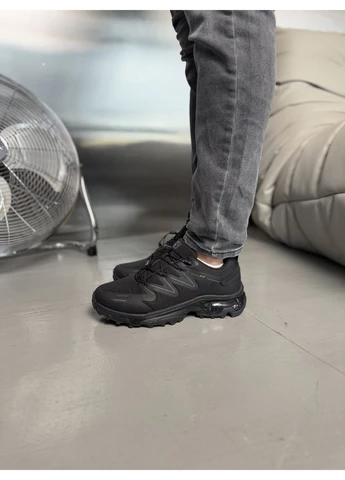 Черные демисезонные кроссовки мужские salomon sensifit black gore-tex саломон сенсифит черные No Brand