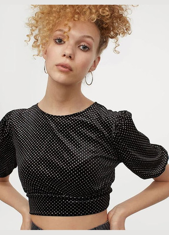 Короткий топ с блеском H&M (299583464)
