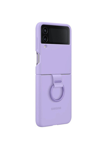 Чохол-накладка Silicone Cover with Ring для Galaxy Flip 4 SM-F721 Lavender (EF-PF721TVEGUA) Samsung (341489183)