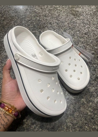 Белые clog off court крокс крокбэнд офф клог Crocs