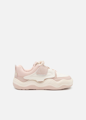 Розовые демисезонные кроссовки для девочки цвет розовый цб-00244328 Kimboo