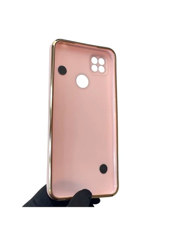 Чохол для телефона Redmi 9C жіночій із ремінцем з прикрасами та золотою окантовкою на сяомі редмі 9C пудровий gs1 Xiaomi (366235550)