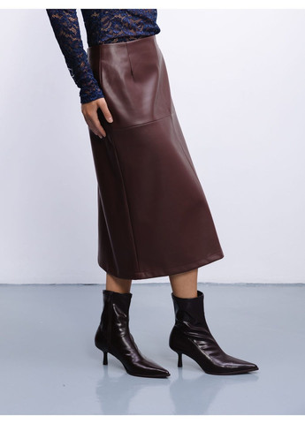 Темно-коричневая юбка цвет темно-коричневый Alvo