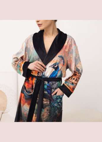 Халат жіночий з плюшевого велюру ексклюзивний India 18347 L-XL FlexDress (336766973)