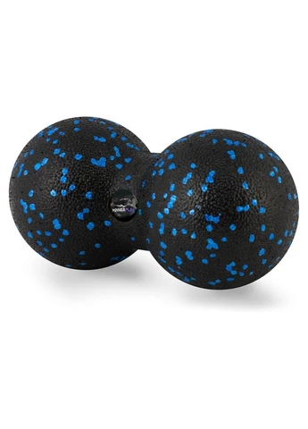 Оригинал! Массажный мяч двойной PP-4352 Epp foam peanut ball (d8*16cm.) Черно/Синий PowerPlay (397586136)