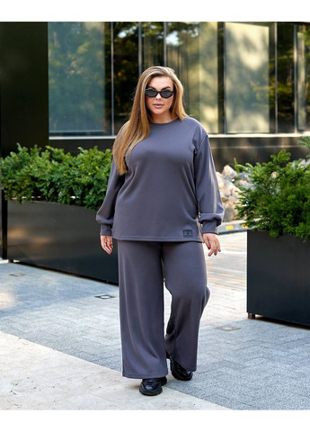 Жіночий костюм з теплого трикотажу Fashion (366018131)