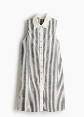 Білий сукня H&M в смужку