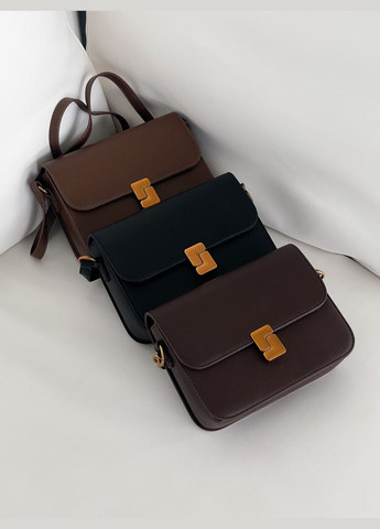 Сумочка через плече з двома ремінцями (бургунді) No Brand (317364616)