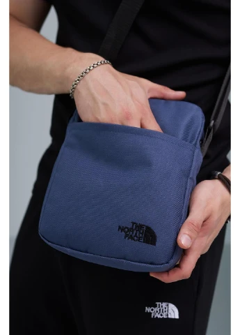 Барсетка TNF синяя, черный логотип # - (395673822)